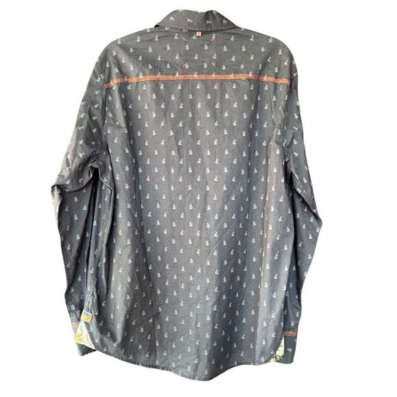 St. Somewhere Margaritaville Men's Nautical Sailing Button-Up Shirt Size M - Picture 2 of 7